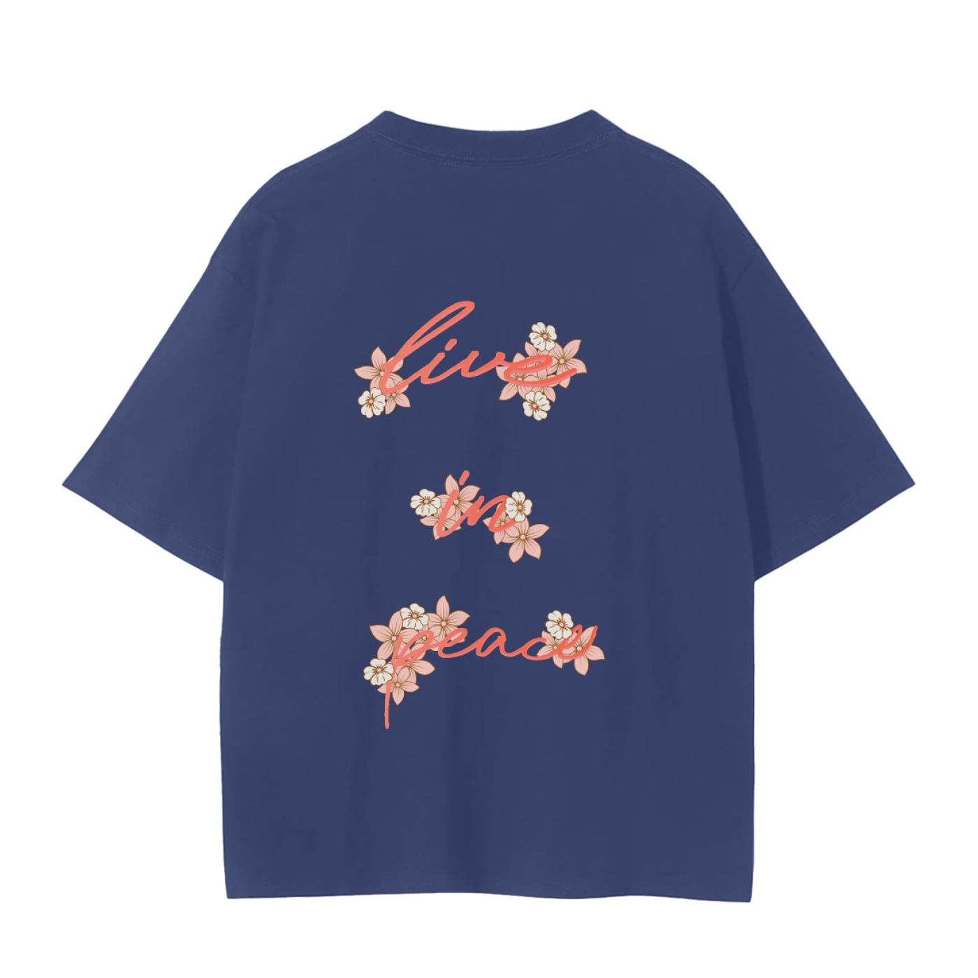 Seamless tee - live in peace - Strt crnr