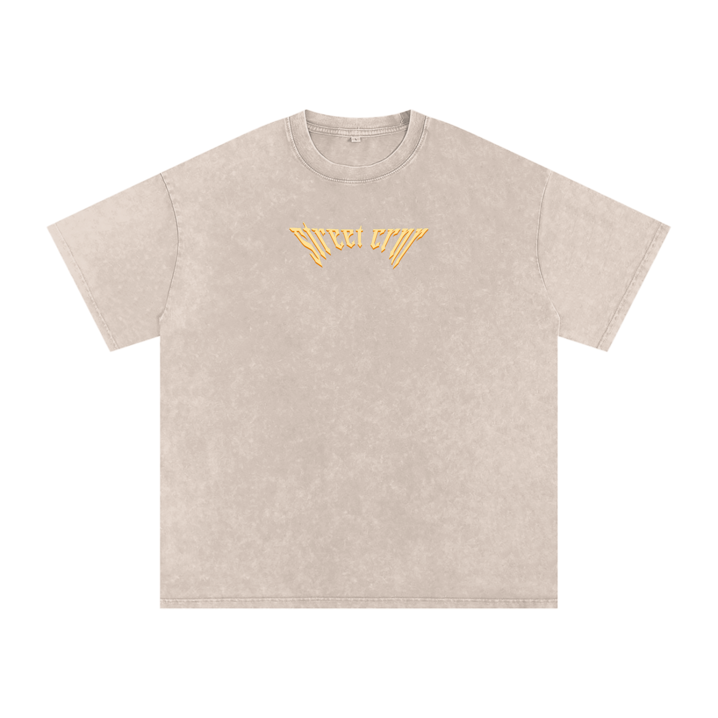 Acid Wash Oversize Graphic T-Shirt - serenity