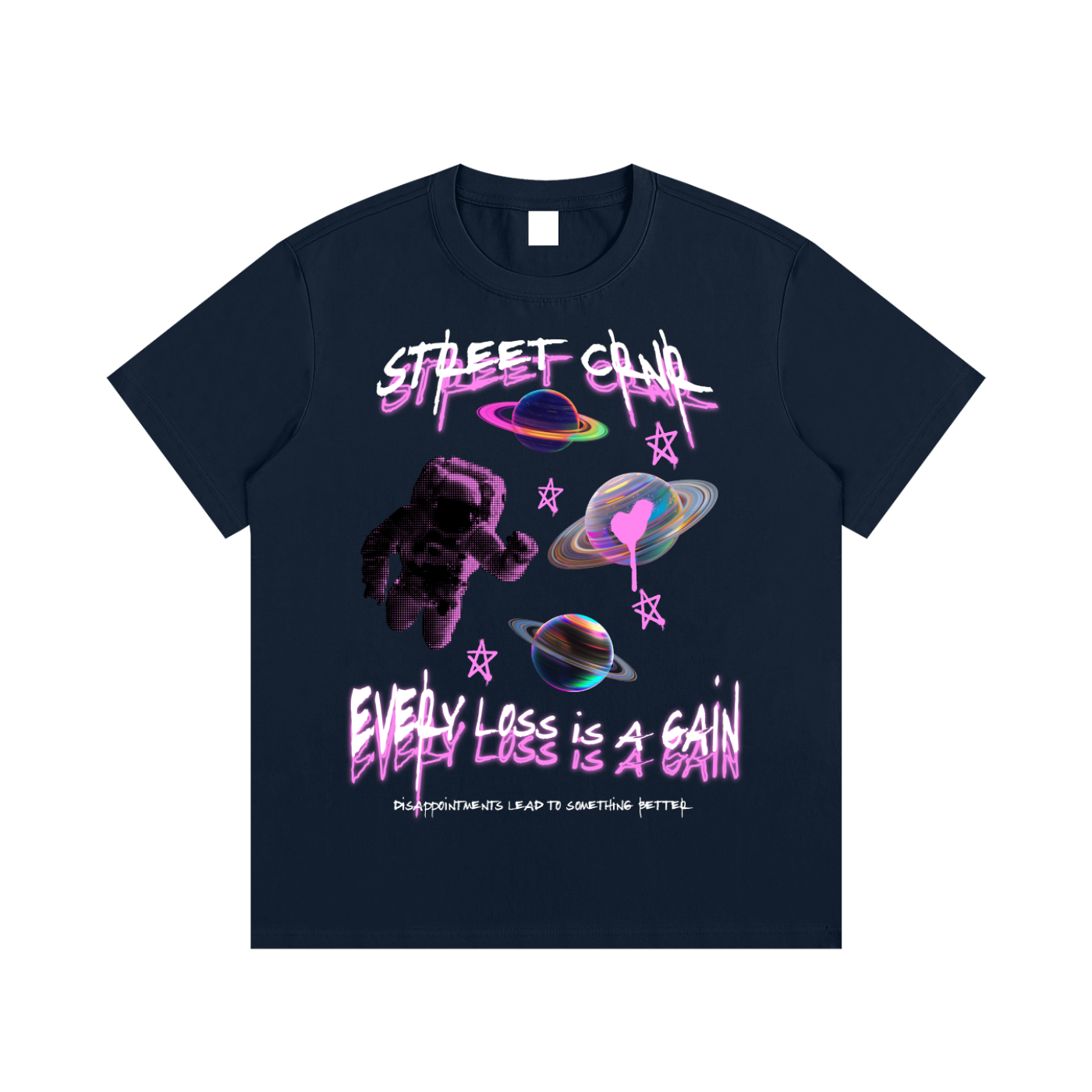 Essential Cotton Graphic T-Shirt -Every Loss Is A Gain