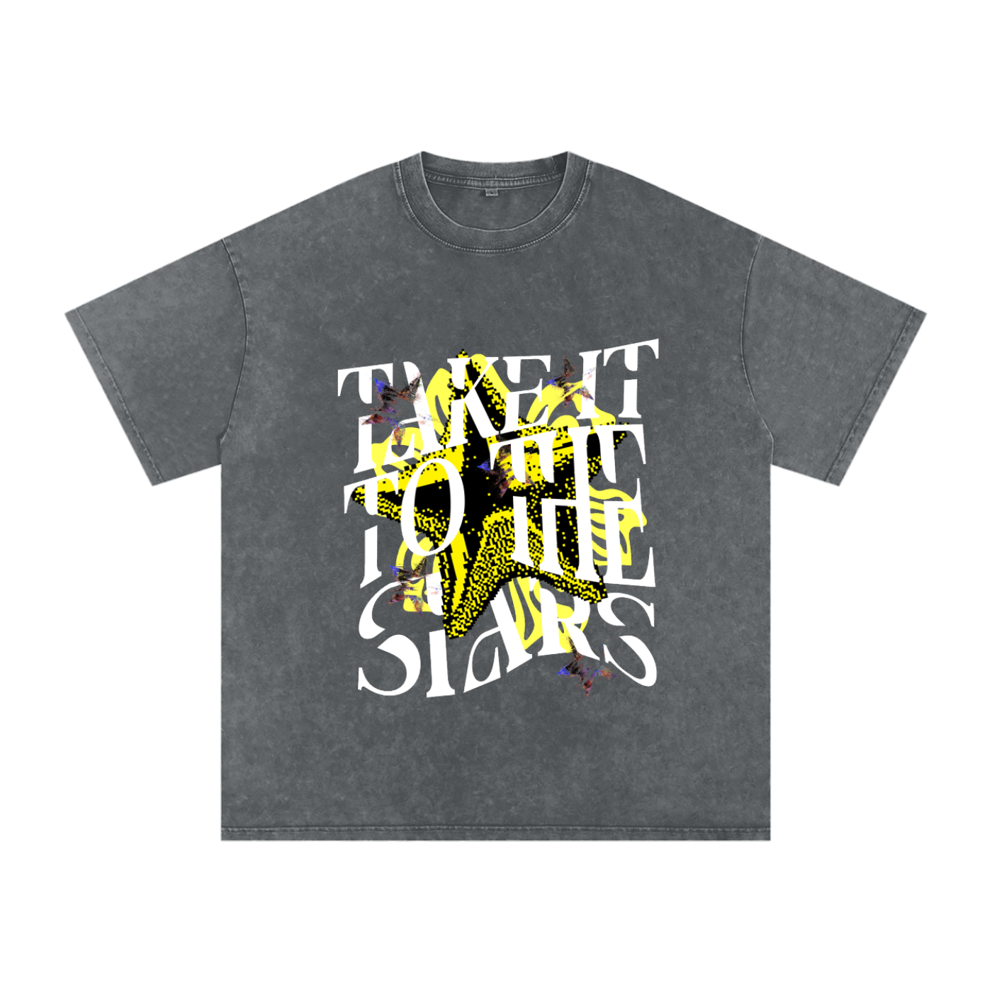 To the stars - vintage acid wash Graphic tee
