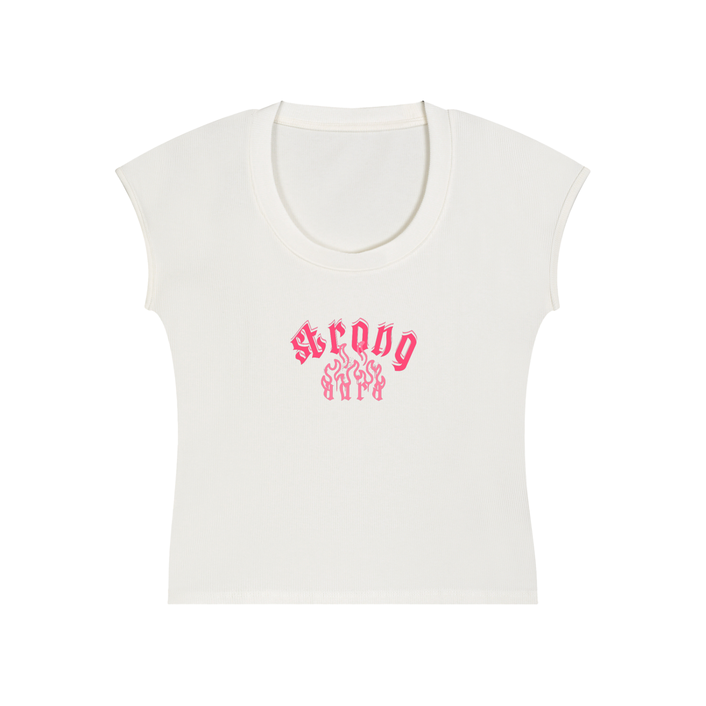 Essential Bodycon Graphic T-Shirt - Strong Aura