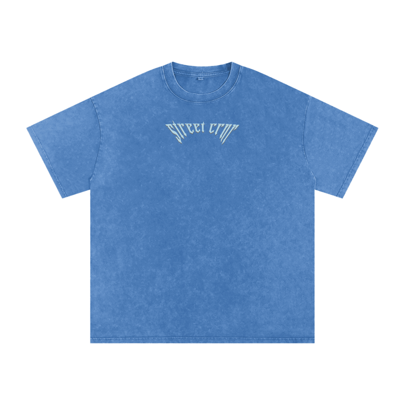 Acid Wash Oversize Graphic T-Shirt - serenity