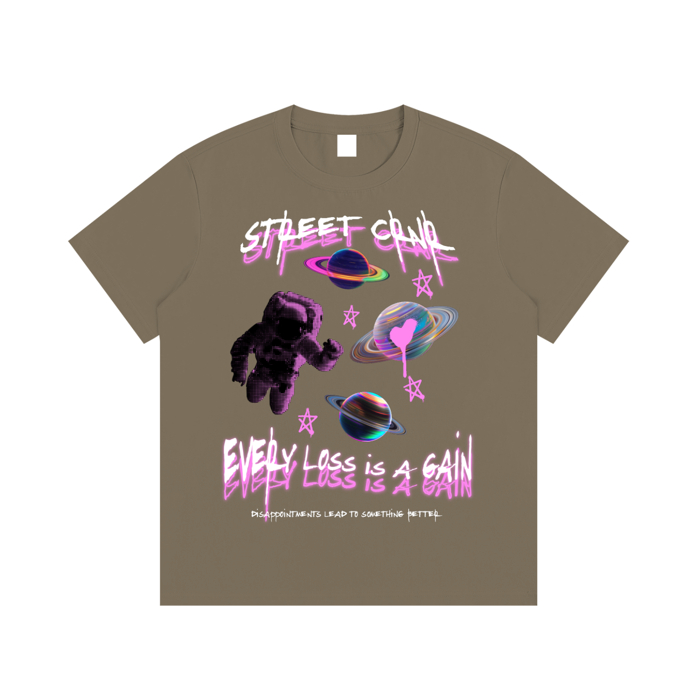 Essential Cotton Graphic T-Shirt -Every Loss Is A Gain