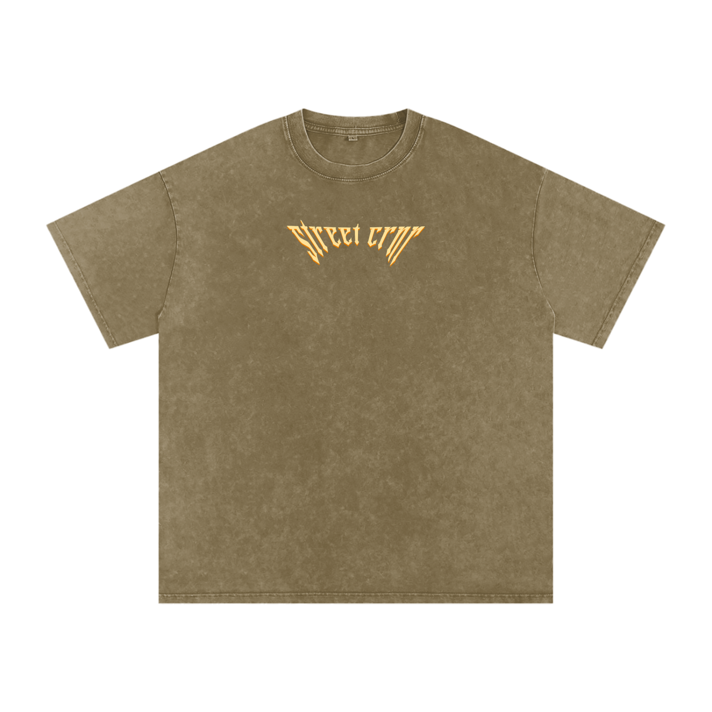 Acid Wash Oversize Graphic T-Shirt - serenity