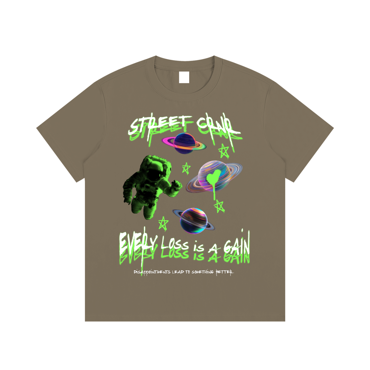 Essential Cotton Graphic T-Shirt - Every Loss Is A Gain