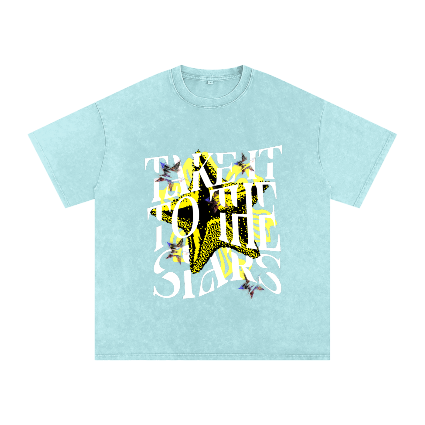 To the stars - vintage acid wash Graphic tee