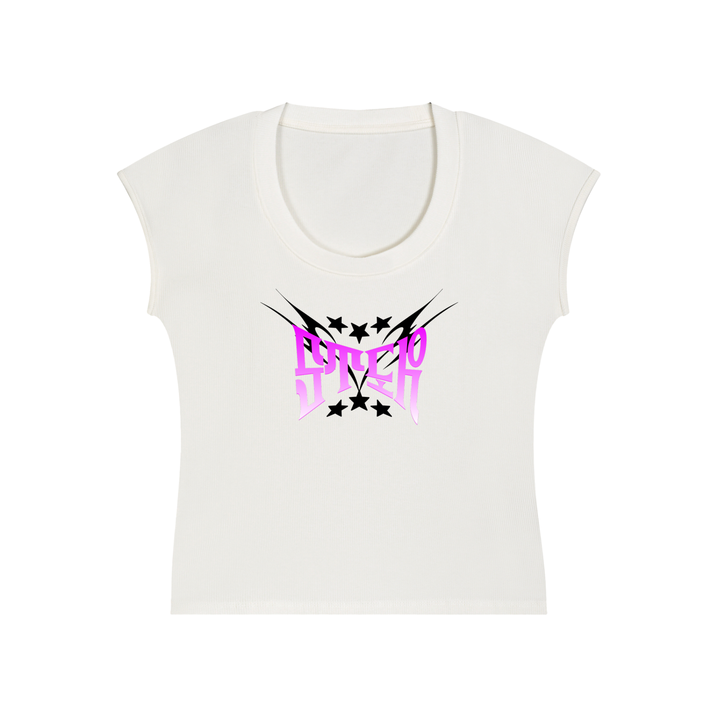 Essential Bodycon Graphic T-Shirt - Stcr