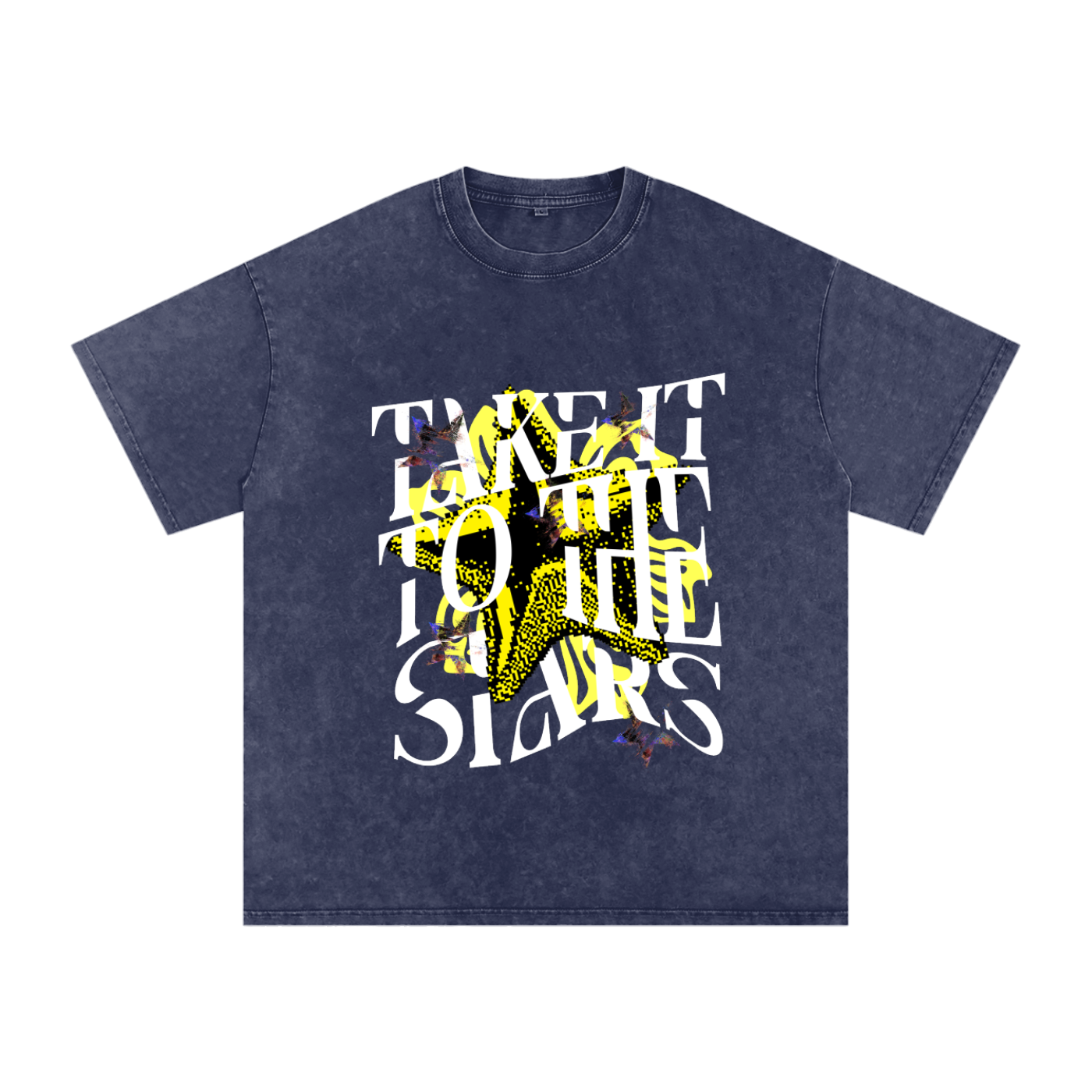 To the stars - vintage acid wash Graphic tee