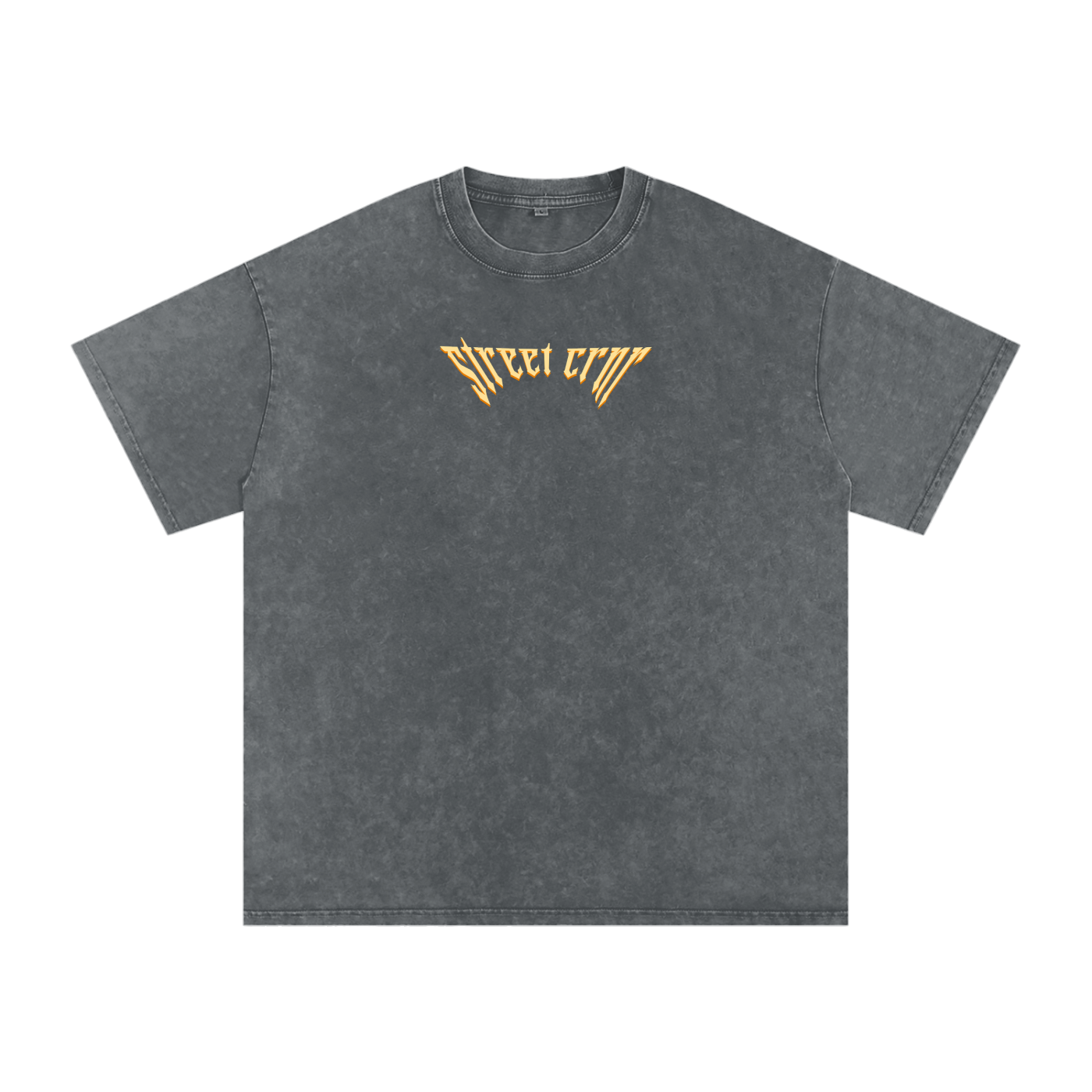 Acid Wash Oversize Graphic T-Shirt - serenity