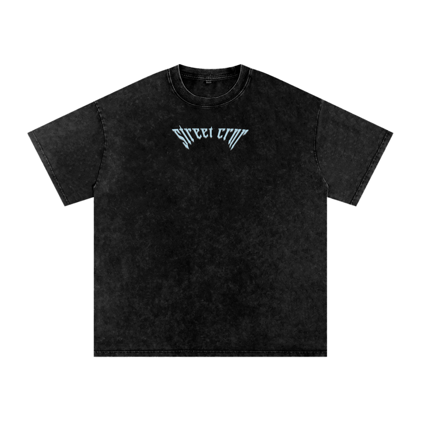 Acid Wash Oversize Graphic T-Shirt - serenity