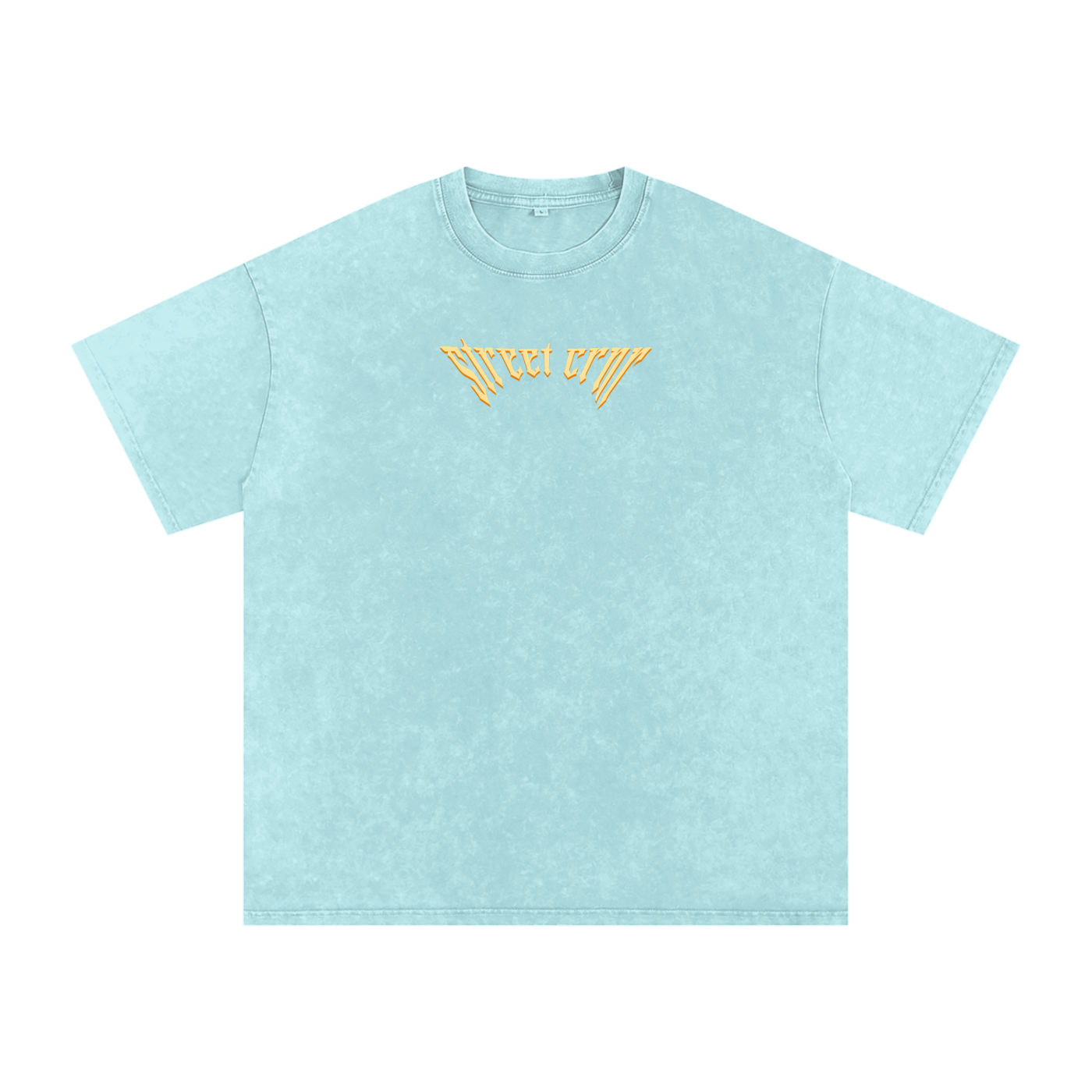 Acid Wash Oversize Graphic T-Shirt - serenity