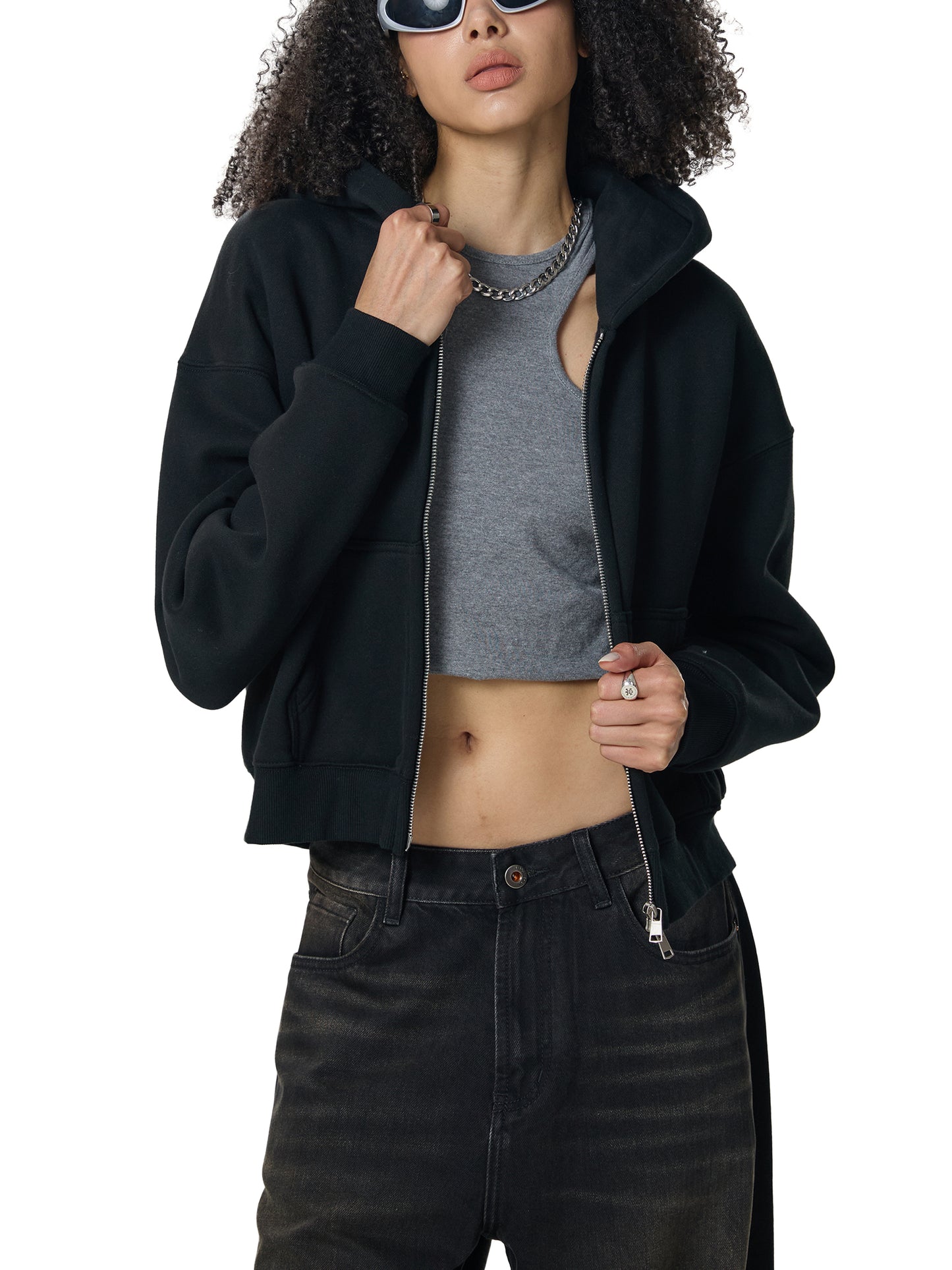 Fleeced Hoodie - asleep