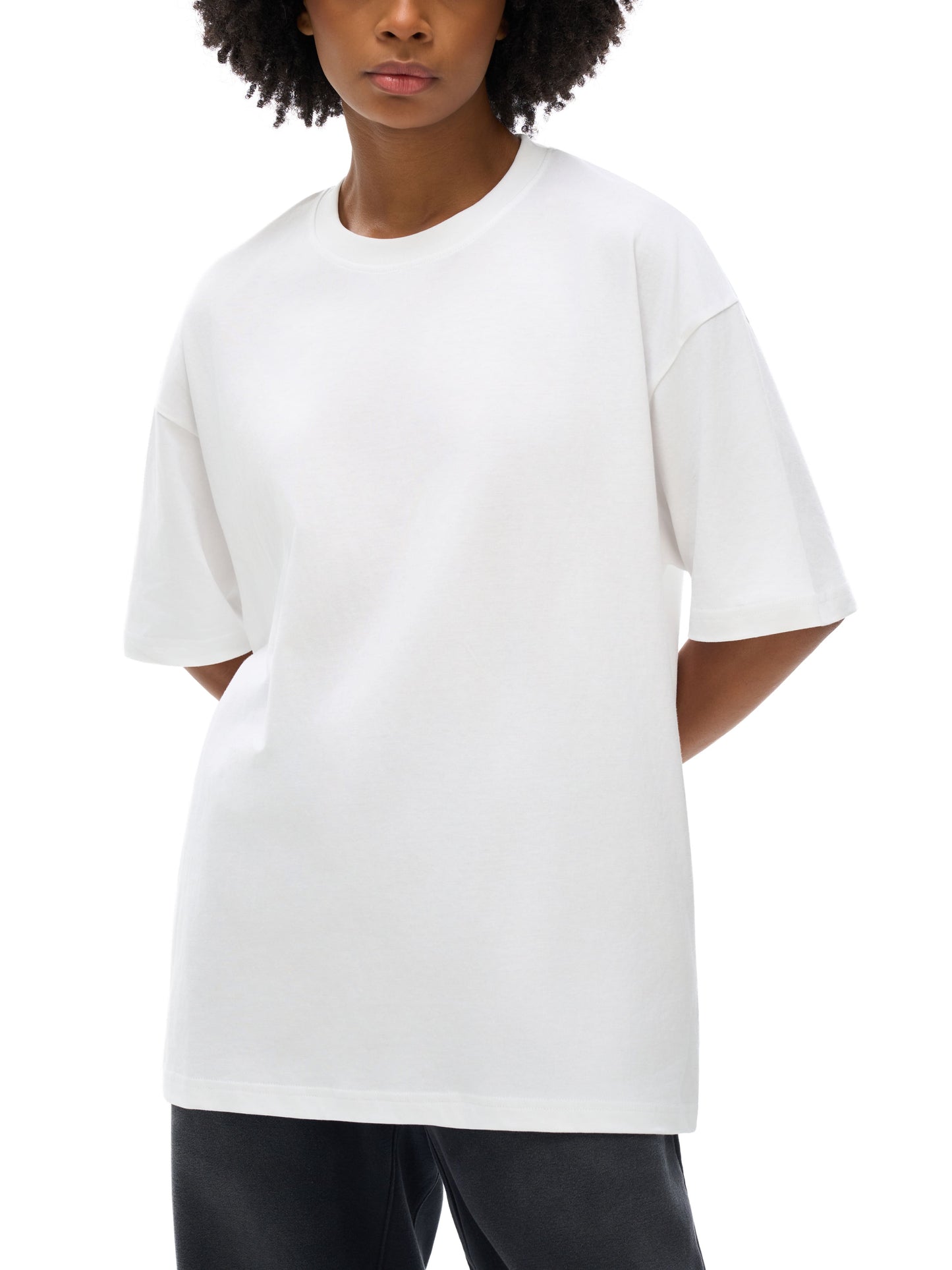 Oversize Deep Drop Shoulder Graphic Tee - Not Far But Getting There