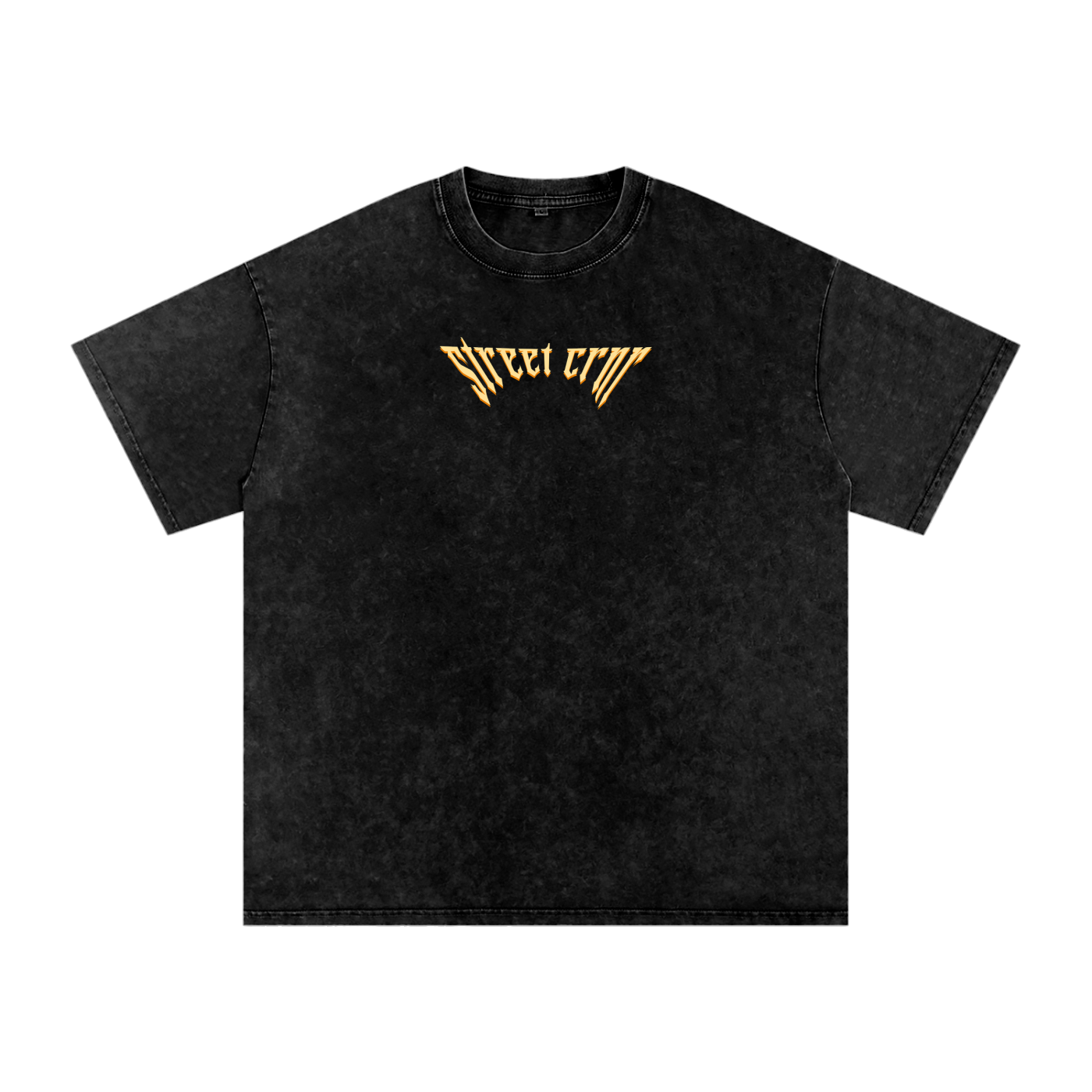 Acid Wash Oversize Graphic T-Shirt - serenity