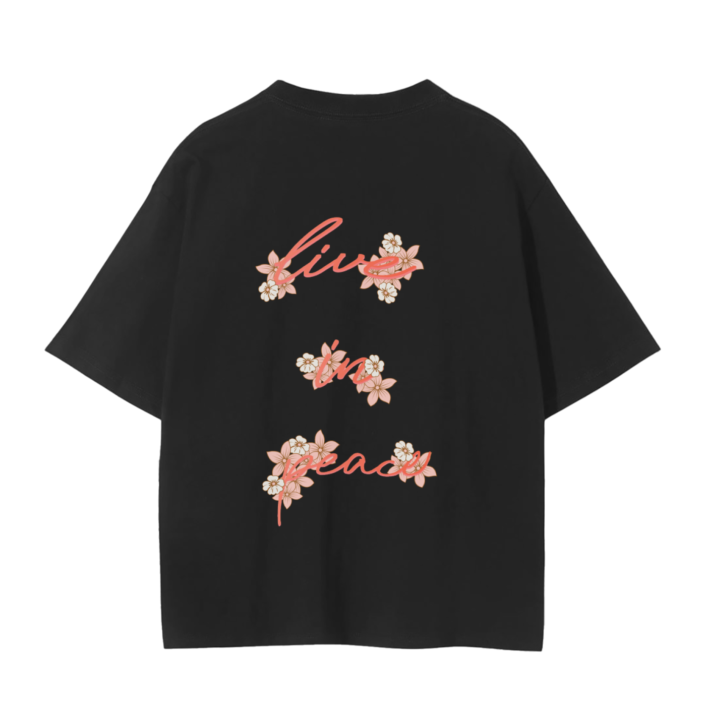 Seamless tee - live in peace - Strt crnr