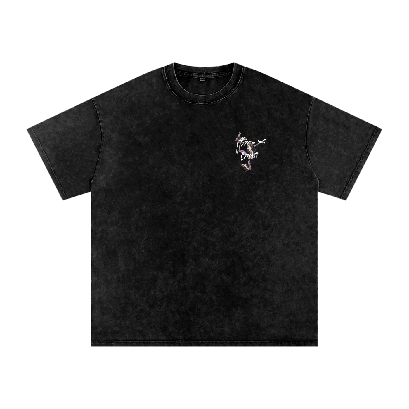 Acid Wash Oversize Graphic T-Shirt Asleep In The Stars