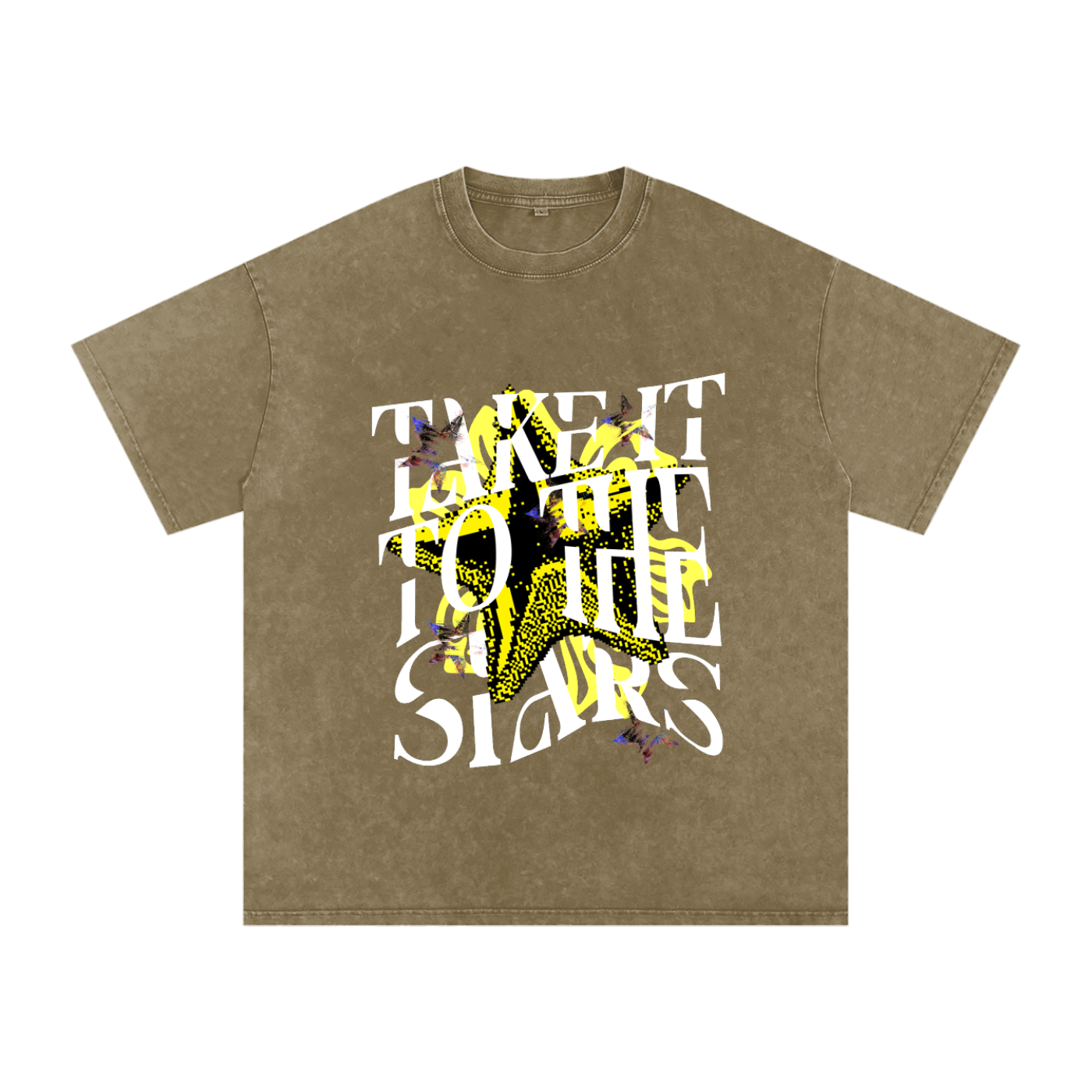 To the stars - vintage acid wash Graphic tee