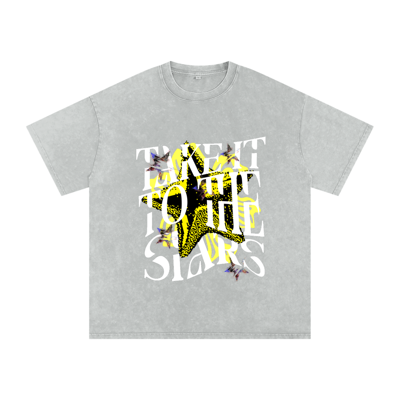 To the stars - vintage acid wash Graphic tee