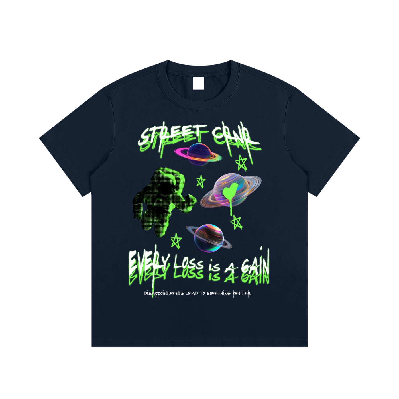 Essential Cotton Graphic T-Shirt - Every Loss Is A Gain