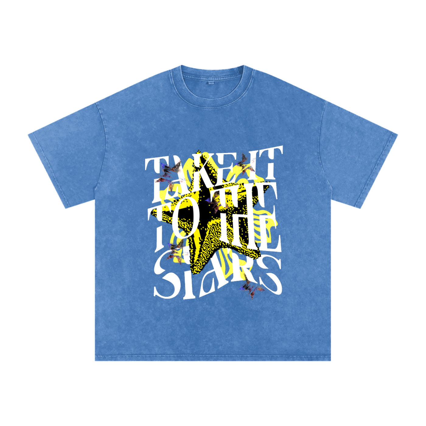 To the stars - vintage acid wash Graphic tee