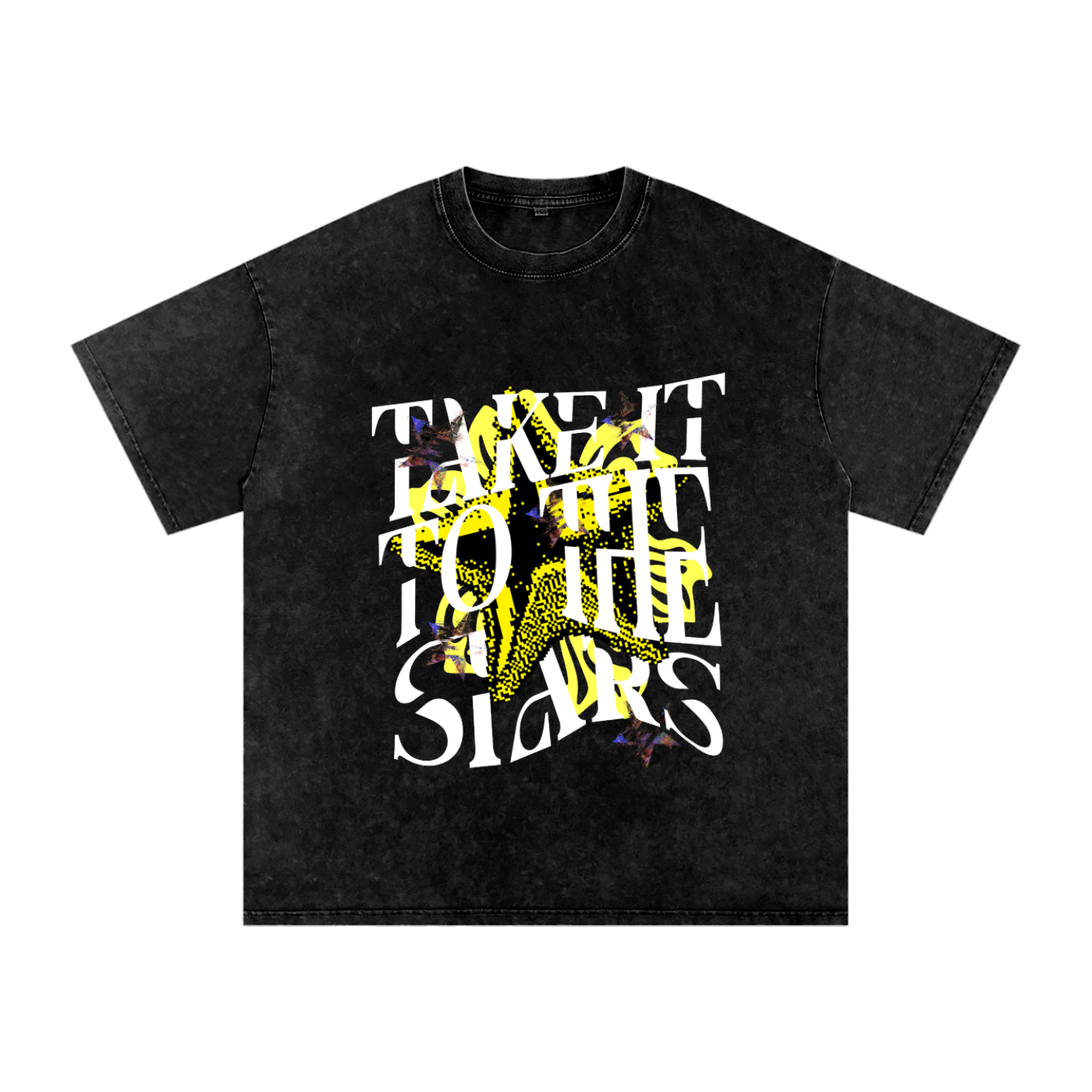 To the stars - vintage acid wash Graphic tee