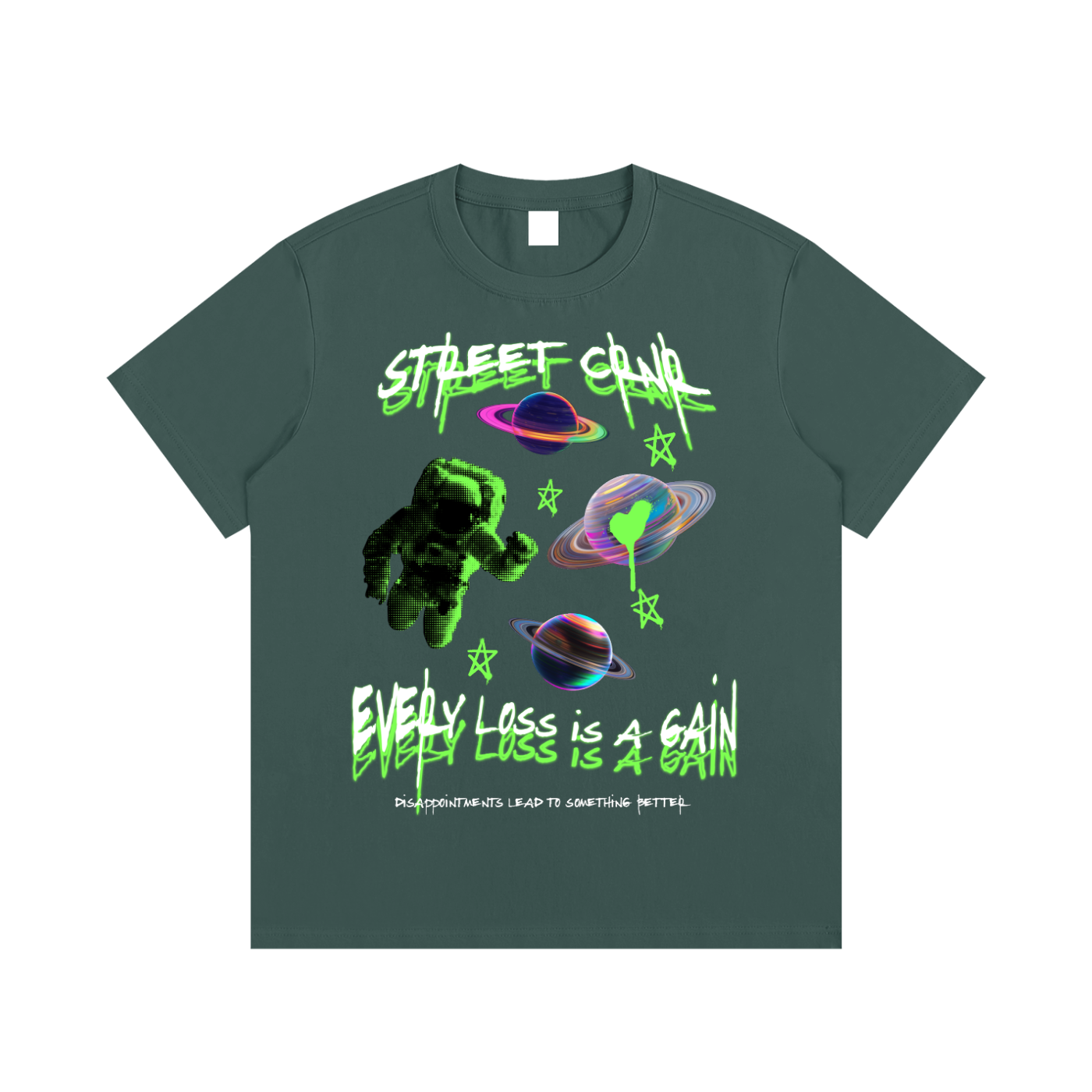 Essential Cotton Graphic T-Shirt - Every Loss Is A Gain