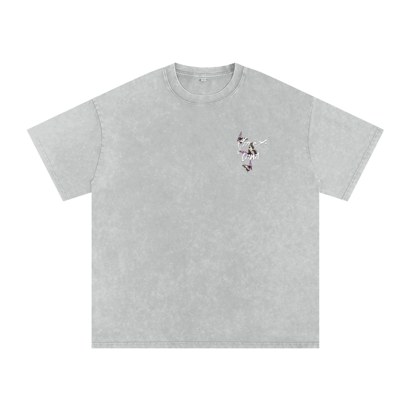 Acid Wash Oversize Graphic T-Shirt Asleep In The Stars