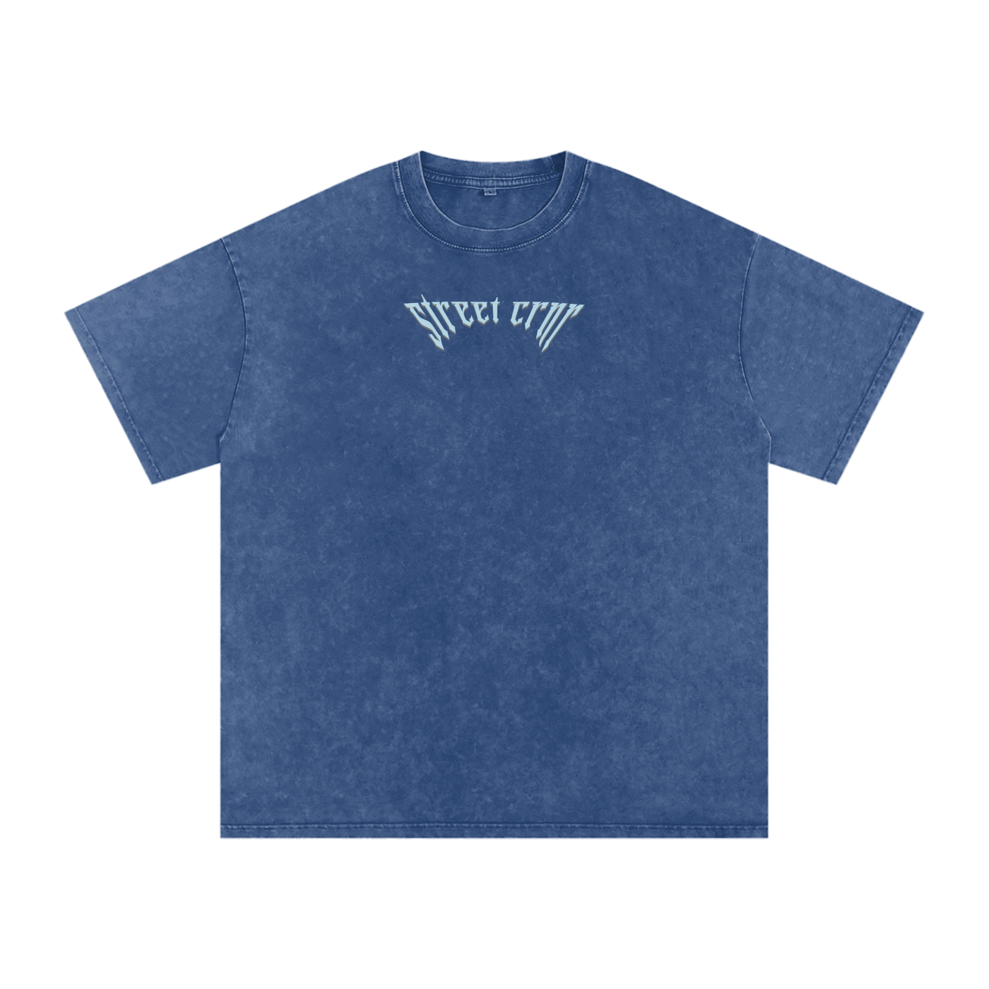 Acid Wash Oversize Graphic T-Shirt - serenity