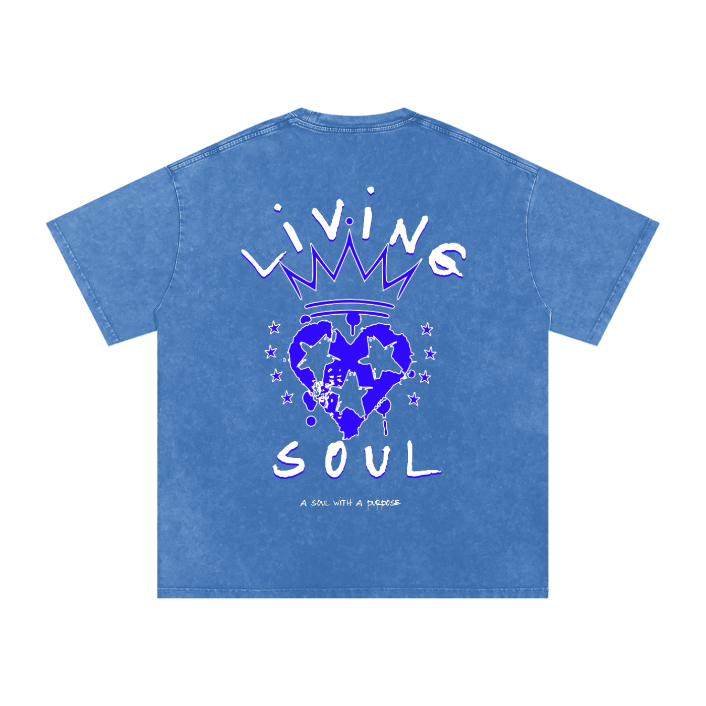 Snow Washed Oversized Cotton T-Shirt