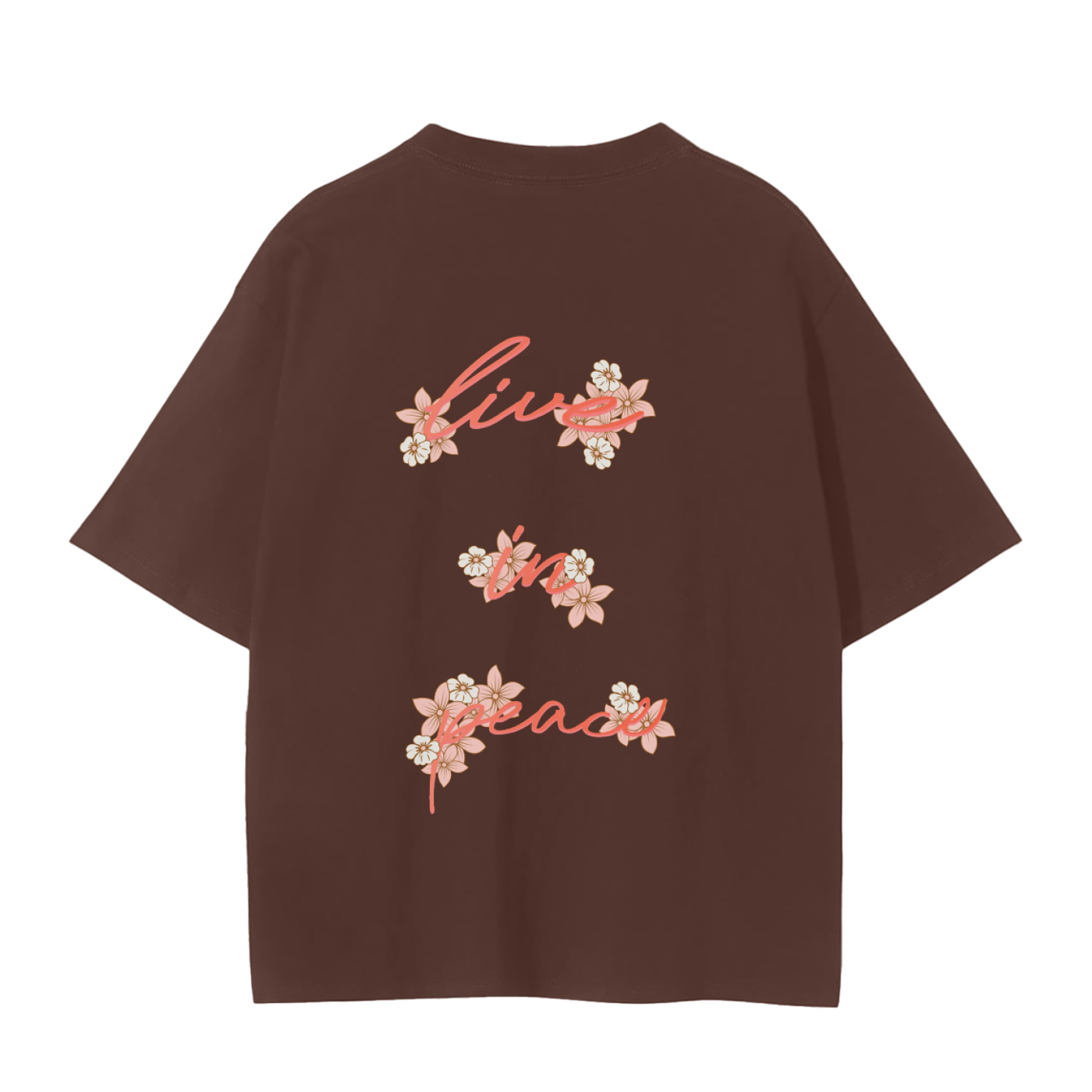 Seamless tee - live in peace - Strt crnr
