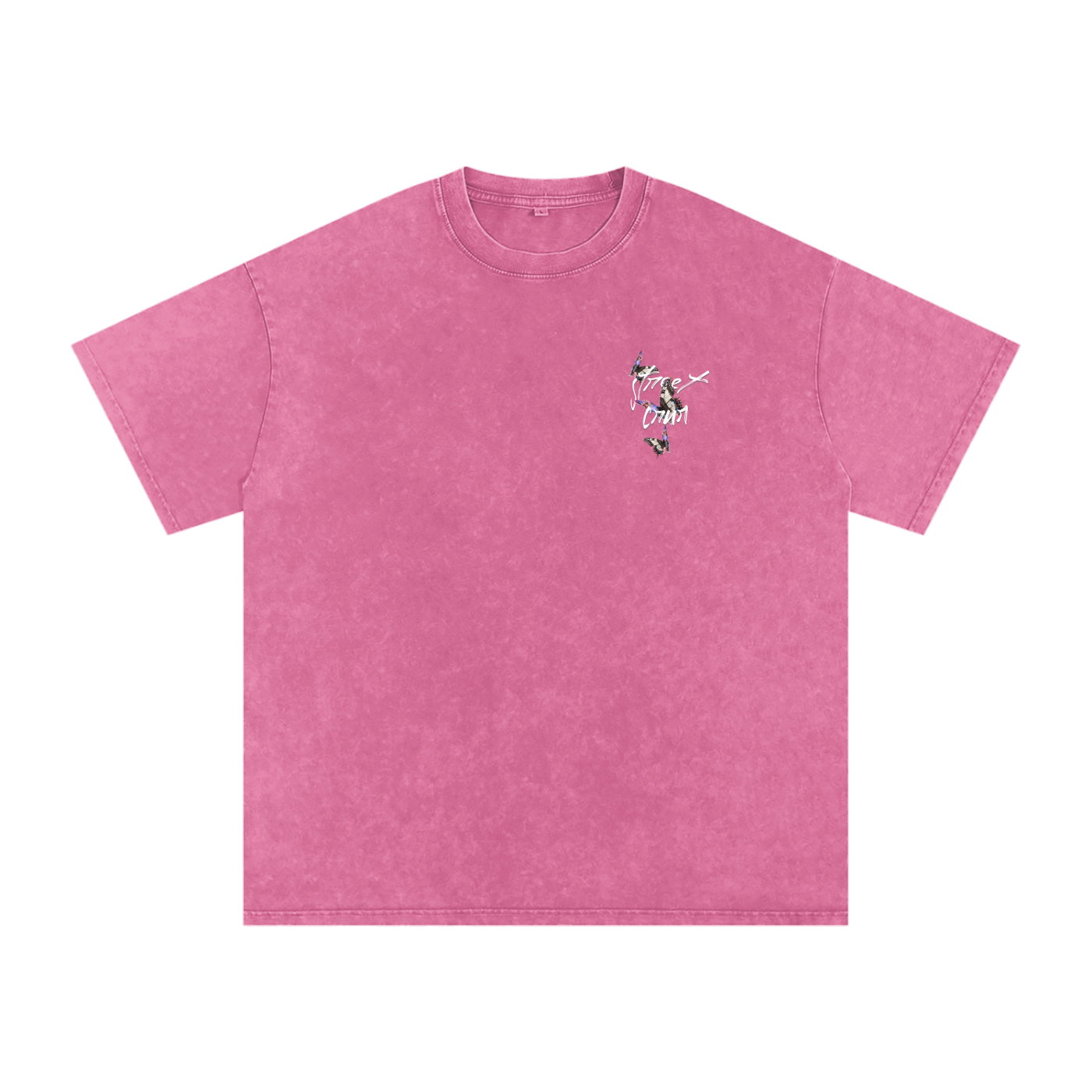 Acid Wash Oversize Graphic T-Shirt Asleep In The Stars