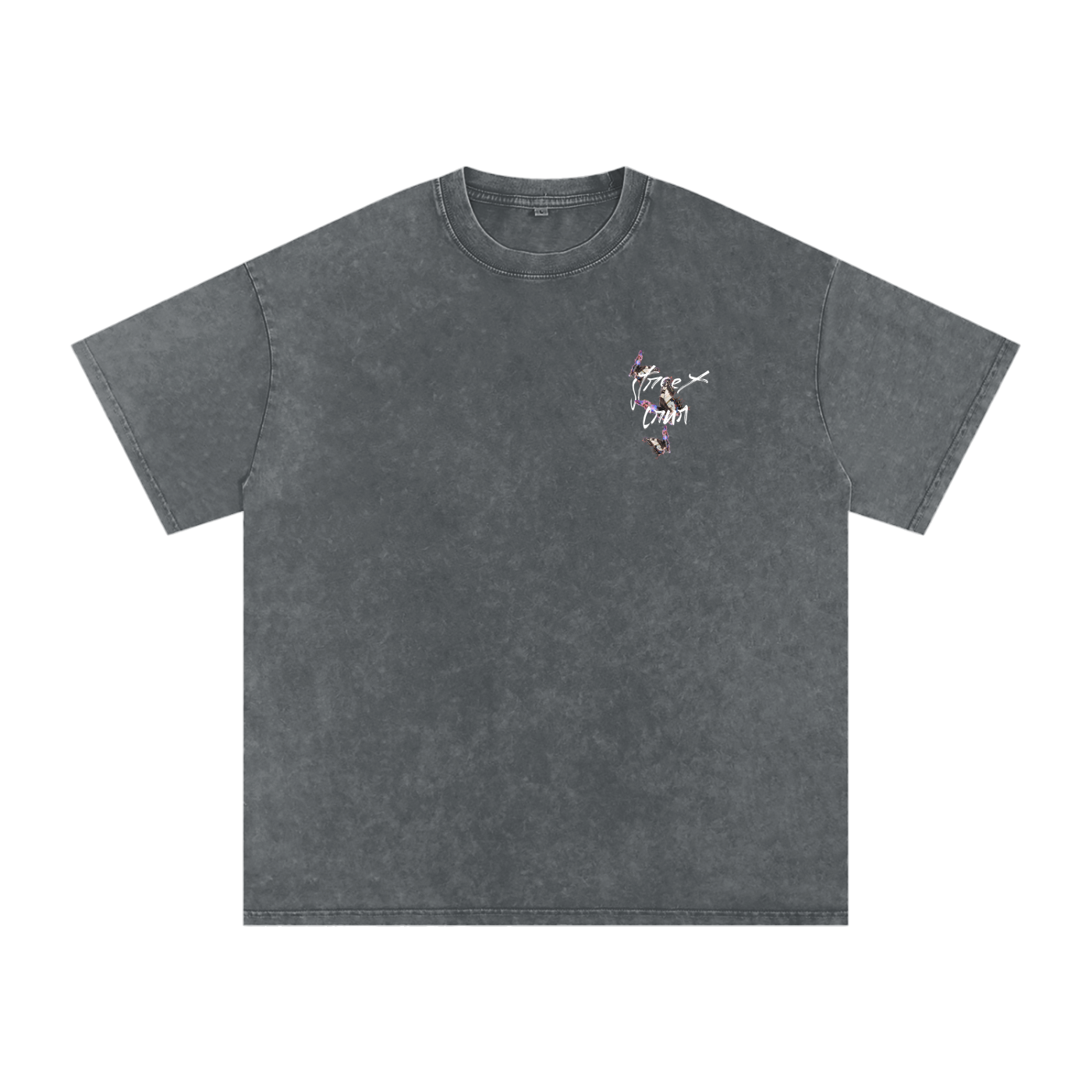 Acid Wash Oversize Graphic T-Shirt Asleep In The Stars