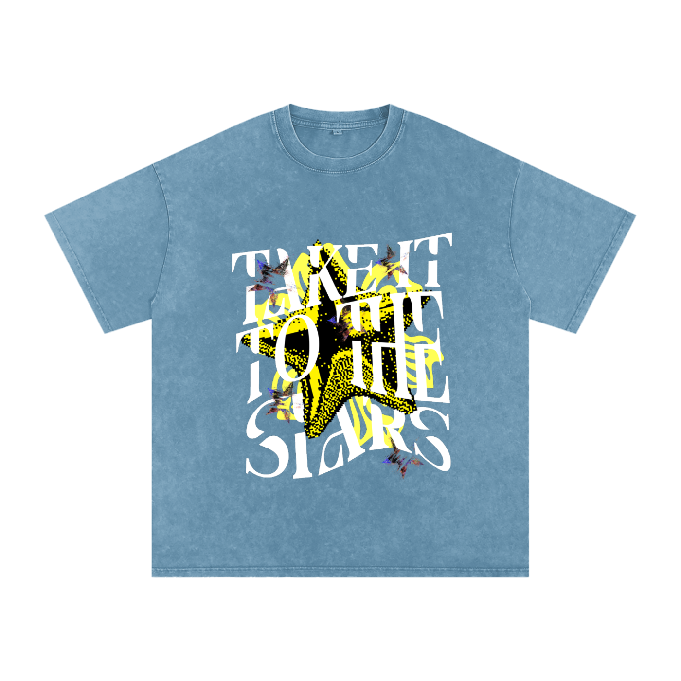 To the stars - vintage acid wash Graphic tee