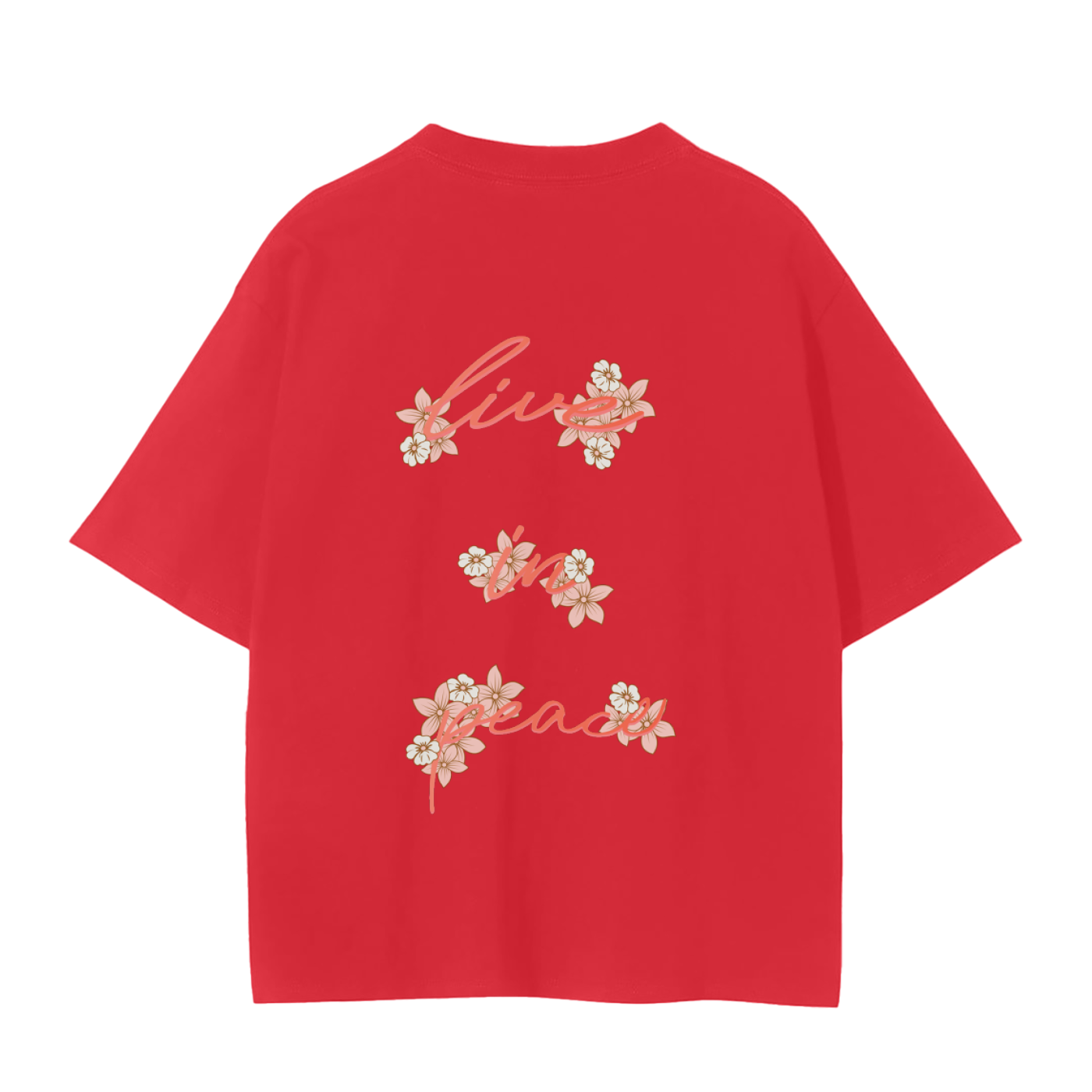Seamless tee - live in peace - Strt crnr