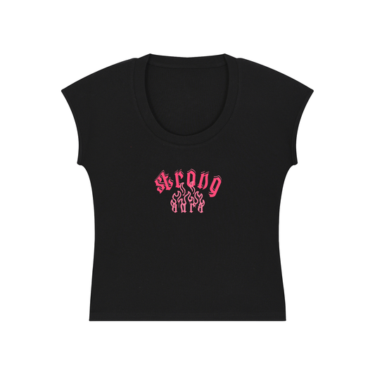 Essential Bodycon Graphic T-Shirt - Strong Aura
