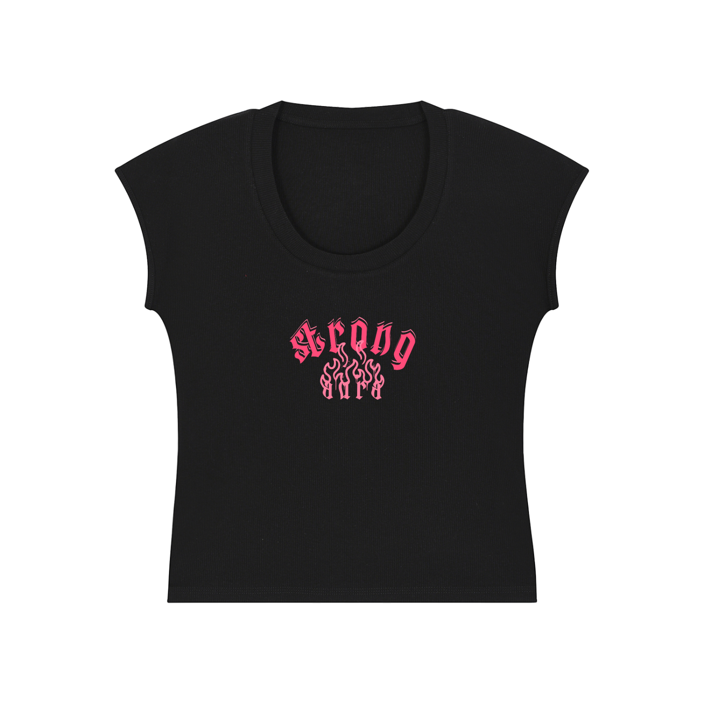 Essential Bodycon Graphic T-Shirt - Strong Aura