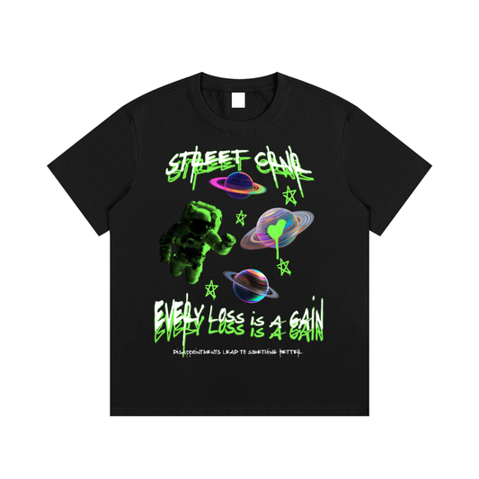 Essential Cotton Graphic T-Shirt - Every Loss Is A Gain