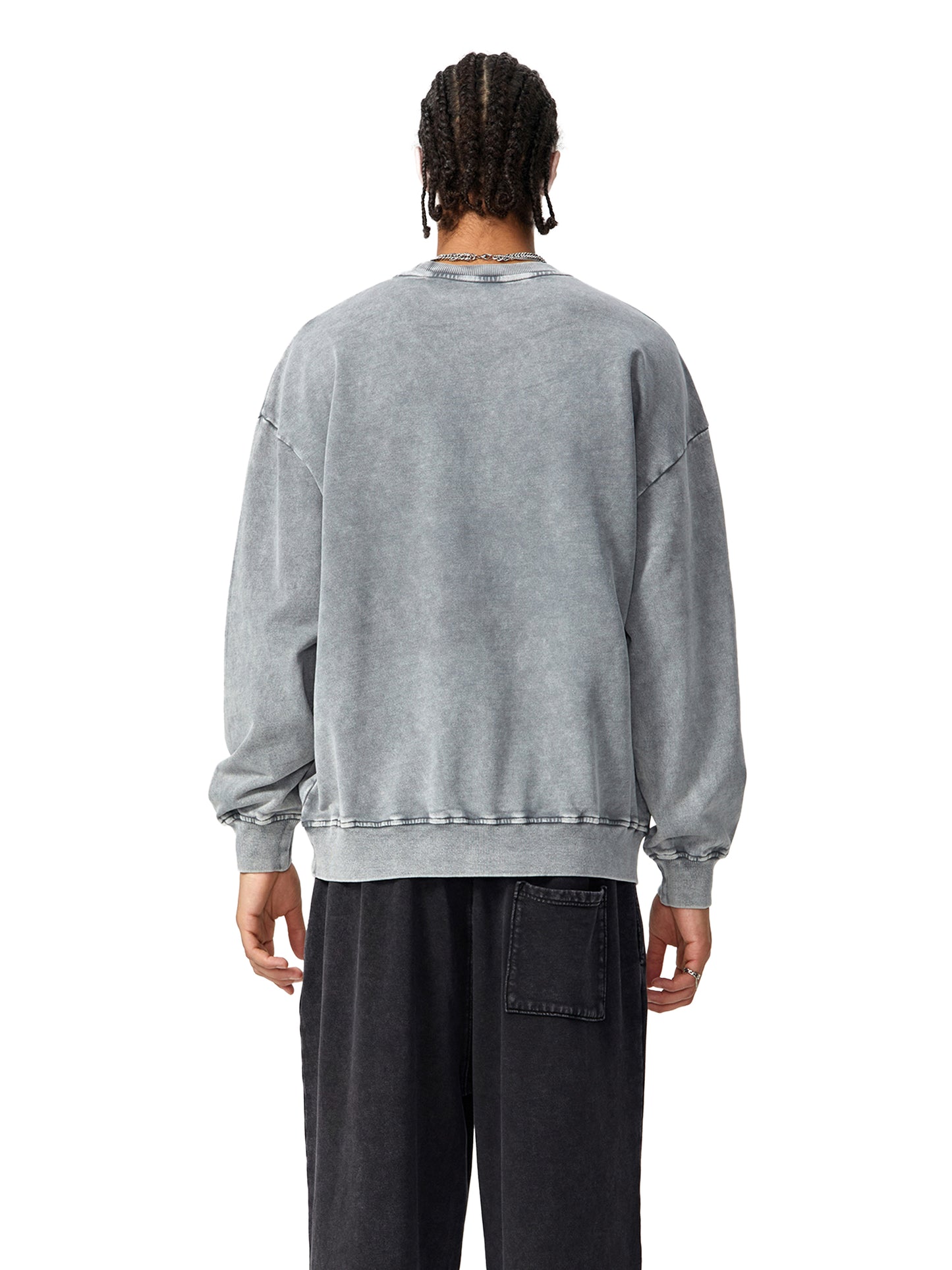 Snow Washed Oversized Sweatshirt - living soul