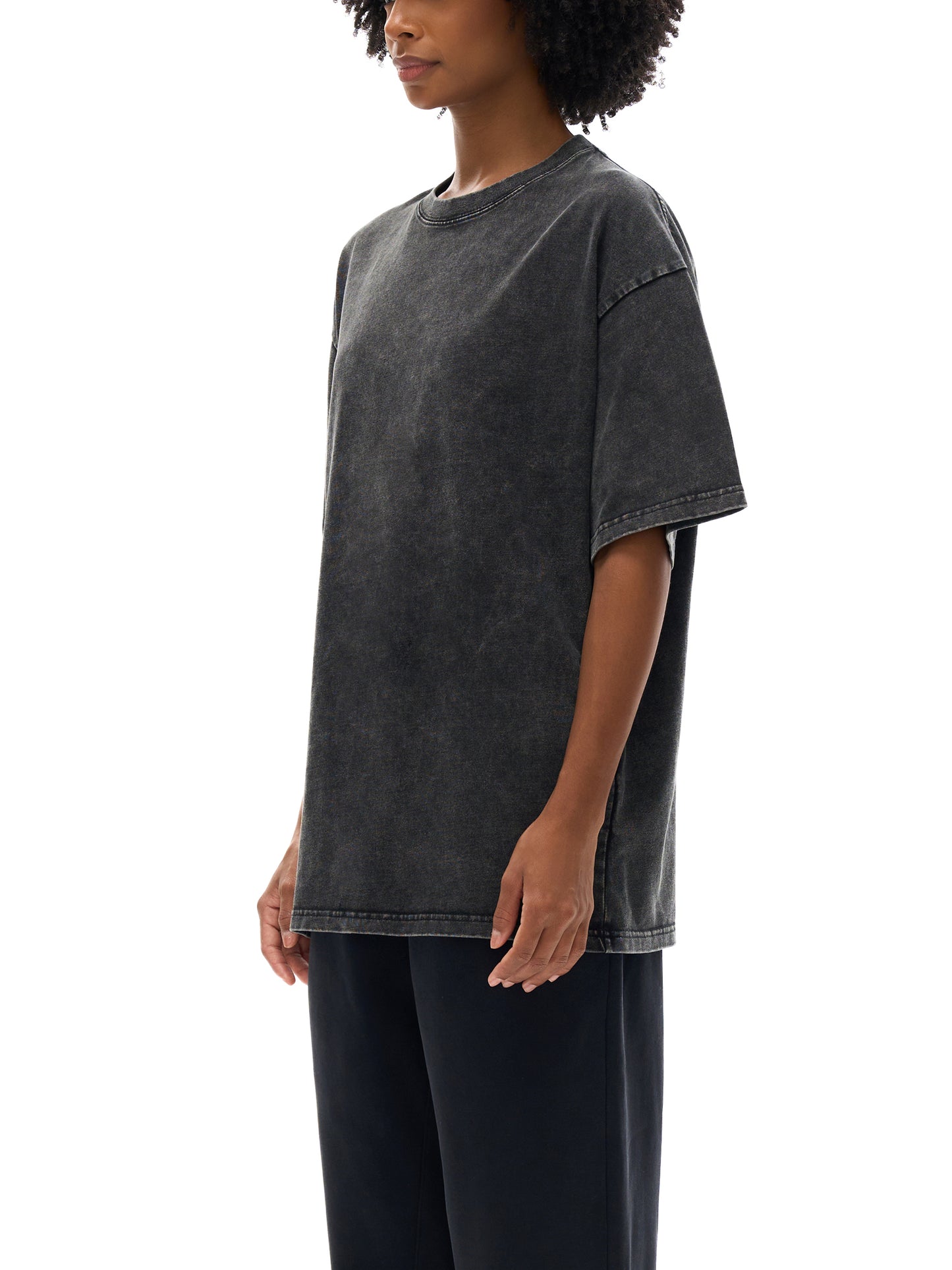 Acid Wash Oversize Graphic T-Shirt - Not Far But Getting There