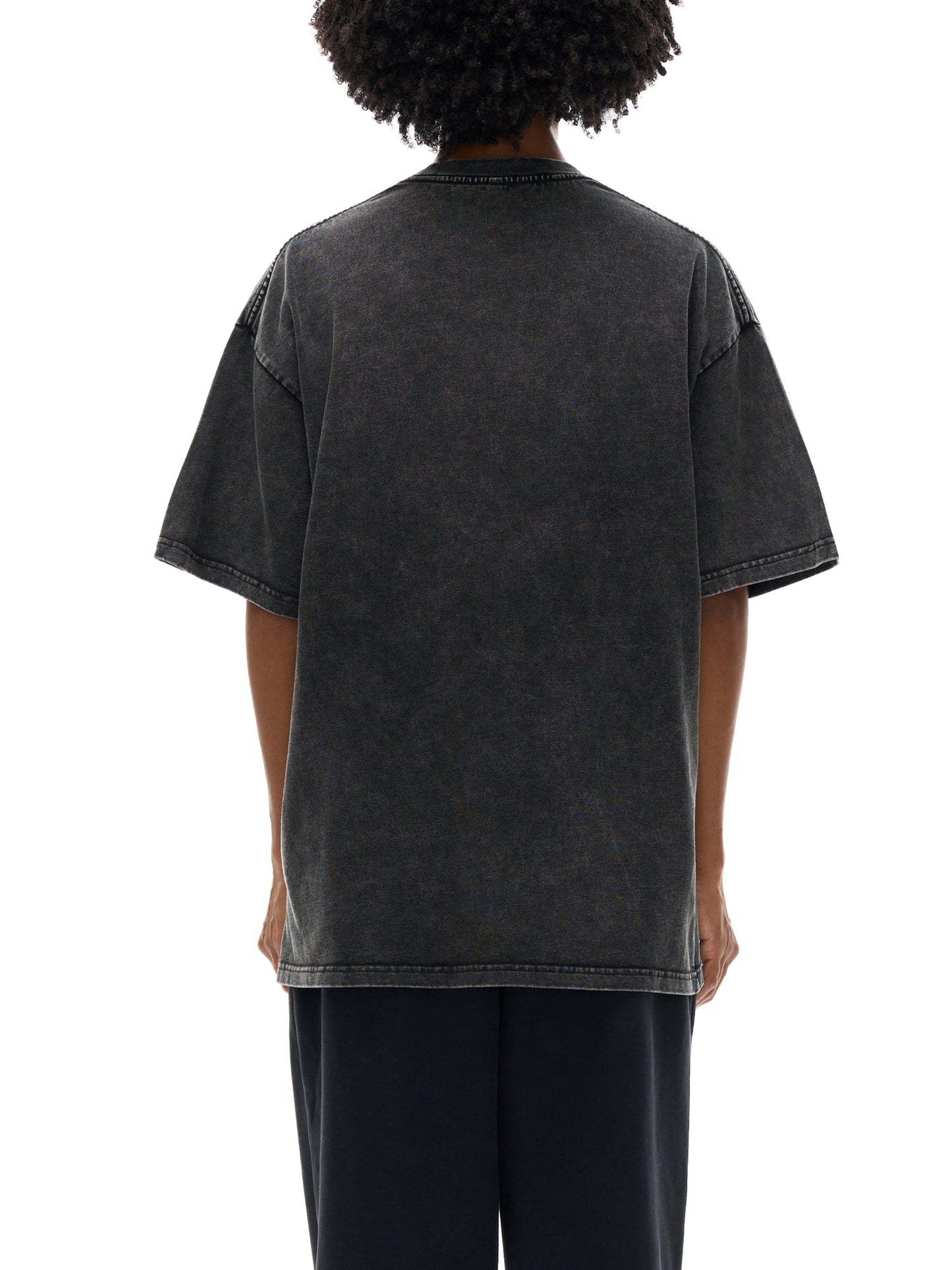 Acid Wash Oversize Graphic T-Shirt - Not Far But Getting There