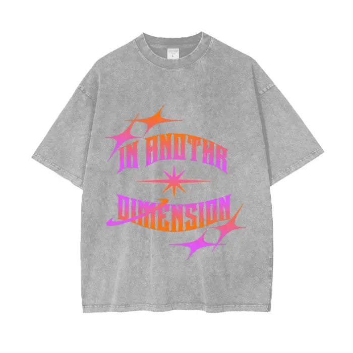 “In anothr dimension” graphic teestrtcrnr